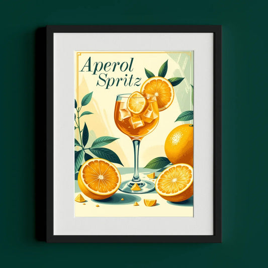 Aperol Spritz - The Iconic Italian Cocktail Poster - heyvidashop