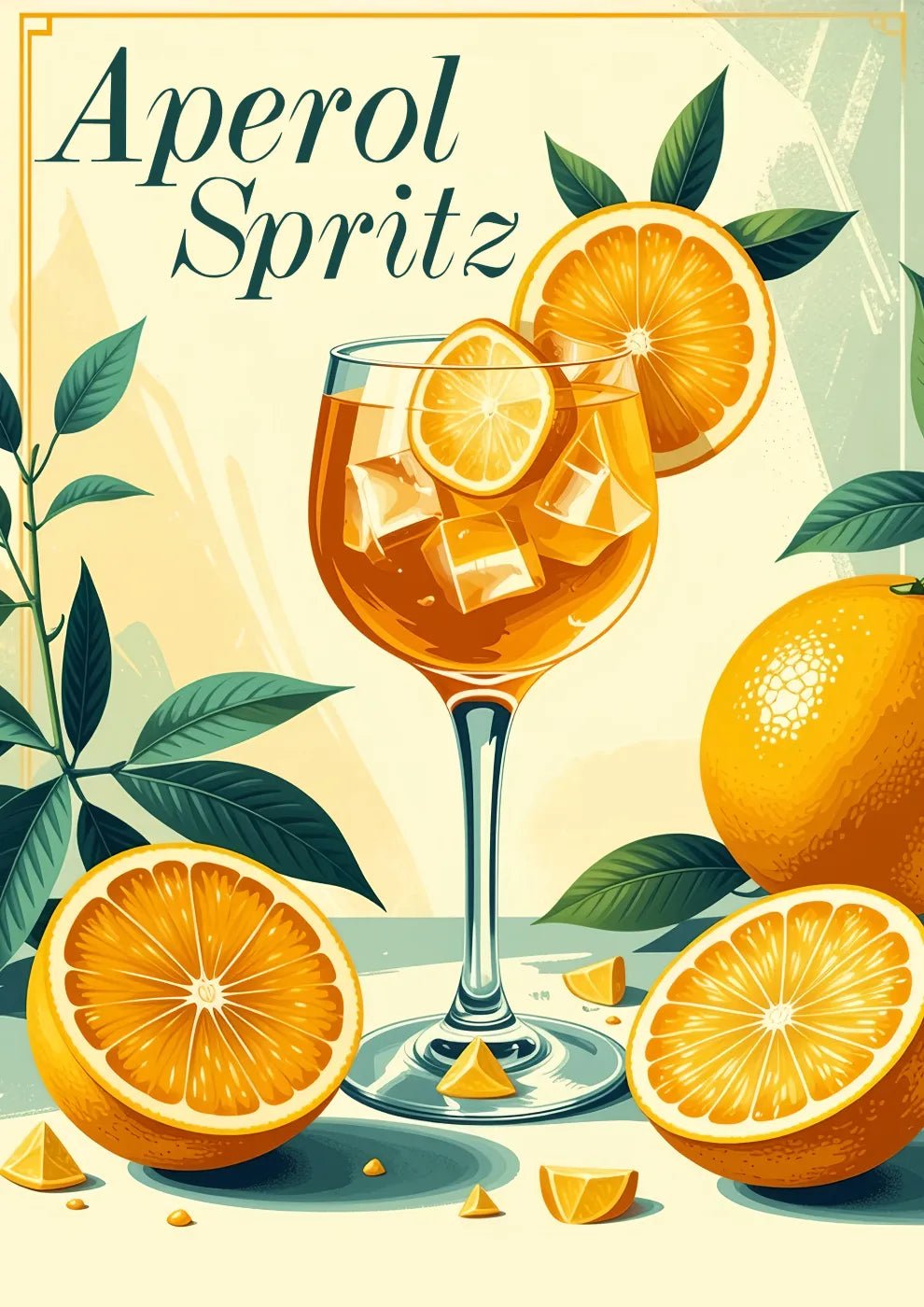 Aperol Spritz - The Iconic Italian Cocktail Poster - heyvidashop