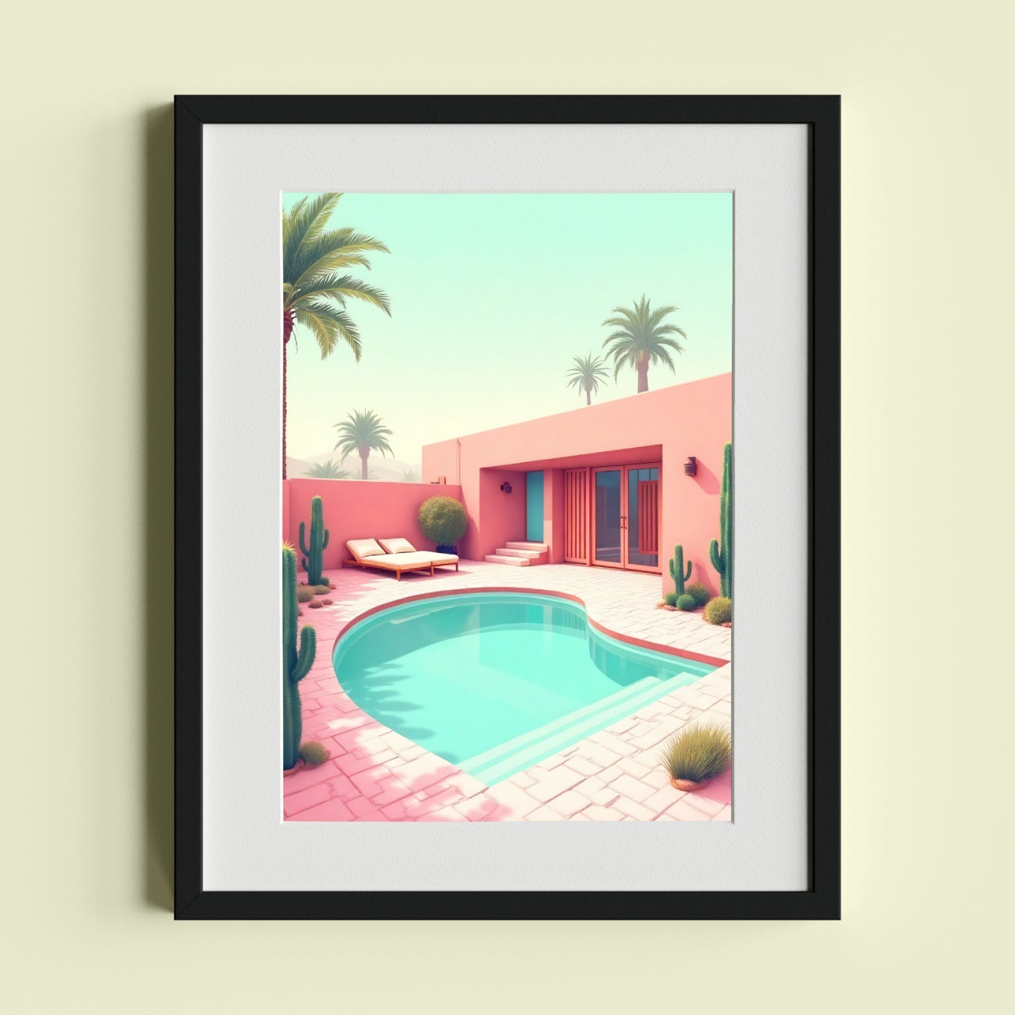 Desert Oasis – Pastel Poolside Paradise - heyvidashop