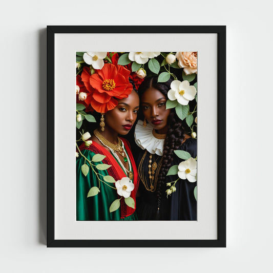 Elegant Baroque - Inspired Portrait - heyvidashop