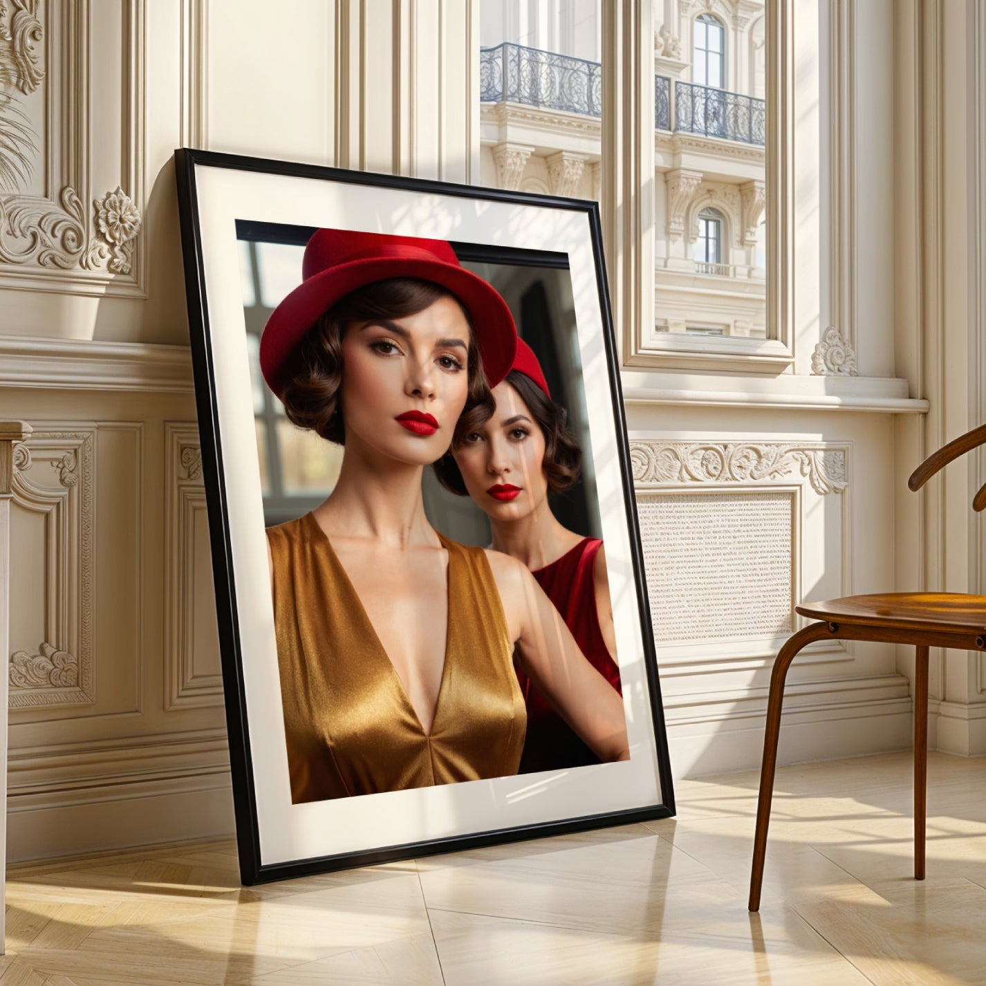 Elegant Women in Red Hats – Timeless Fashion and Glamour - heyvidashop