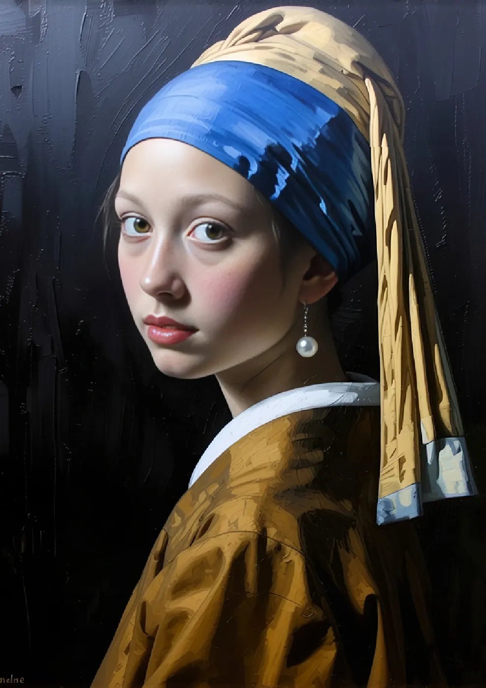 Girl with a Pearl Earring - Modern Twist - heyvidashop