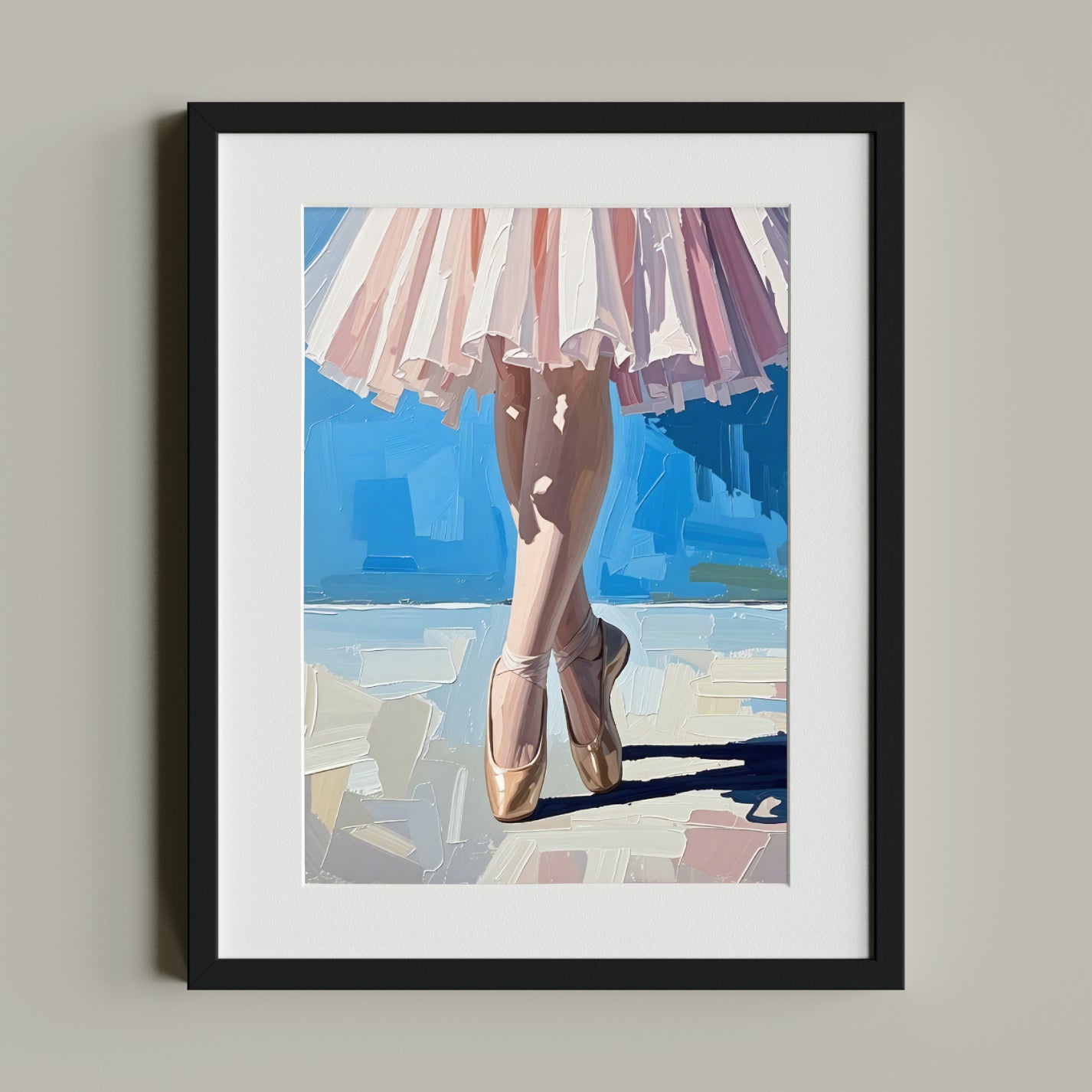 Graceful Ballet Elegance – Pointe Shoes Art Print - heyvidashop