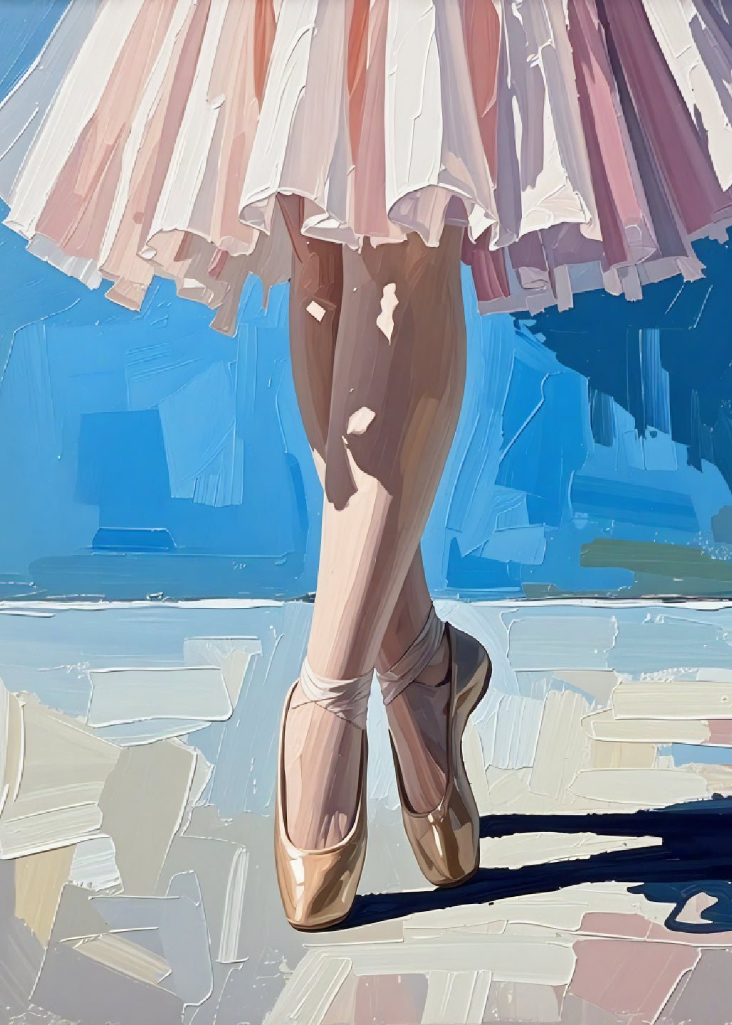 Graceful Ballet Elegance – Pointe Shoes Art Print - heyvidashop