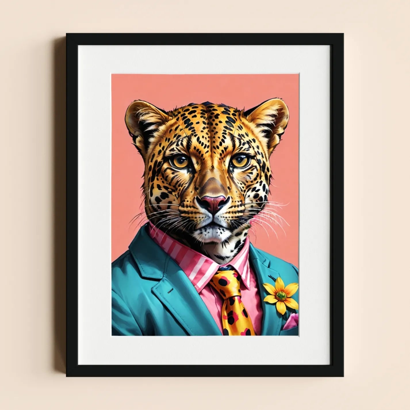 Leopard in Suit - heyvidashop