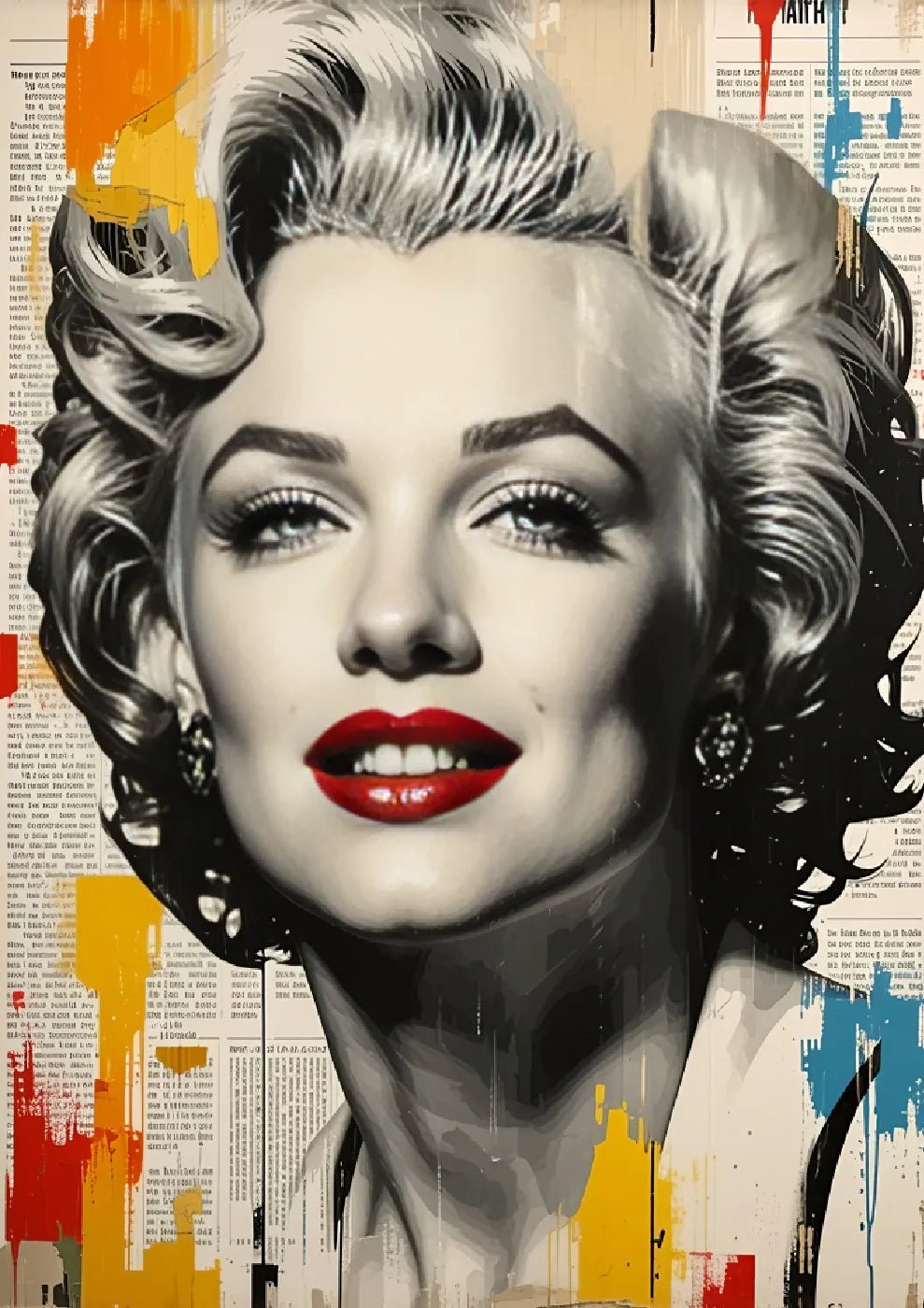 Marilyn Monroe Pop Art Portrait - heyvidashop