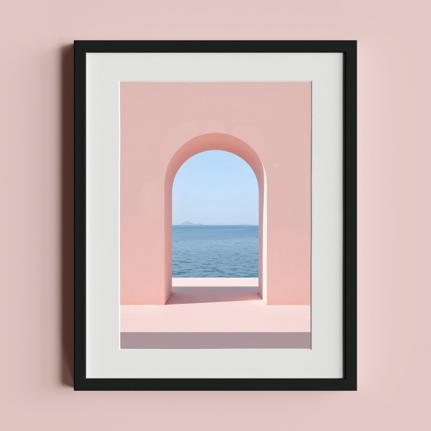 Minimalist Sea View Through Arch - heyvidashop