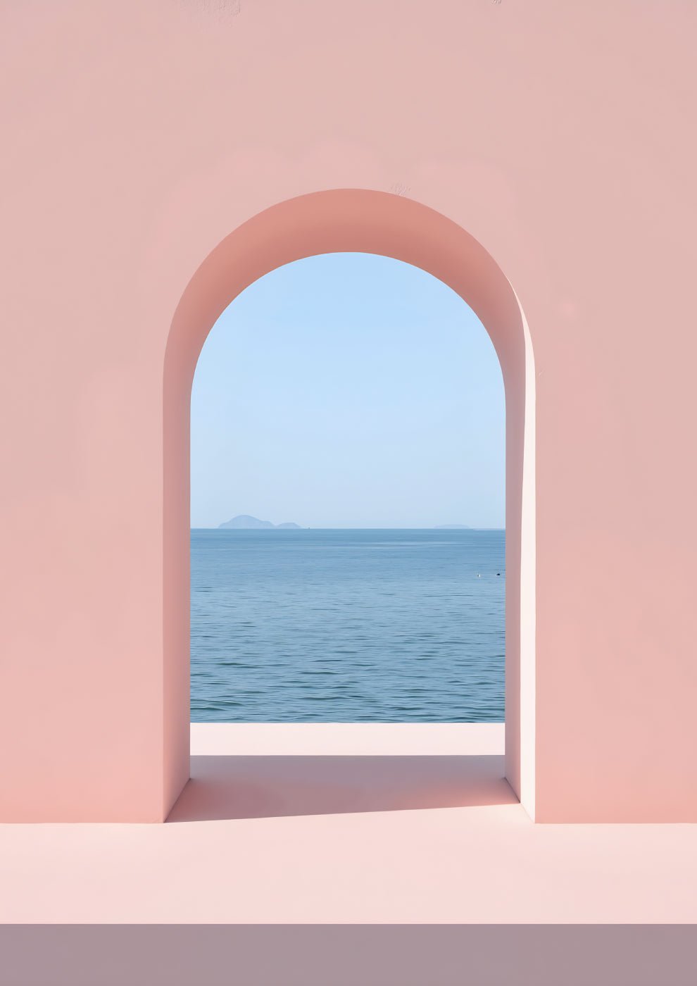 Minimalist Sea View Through Arch - heyvidashop