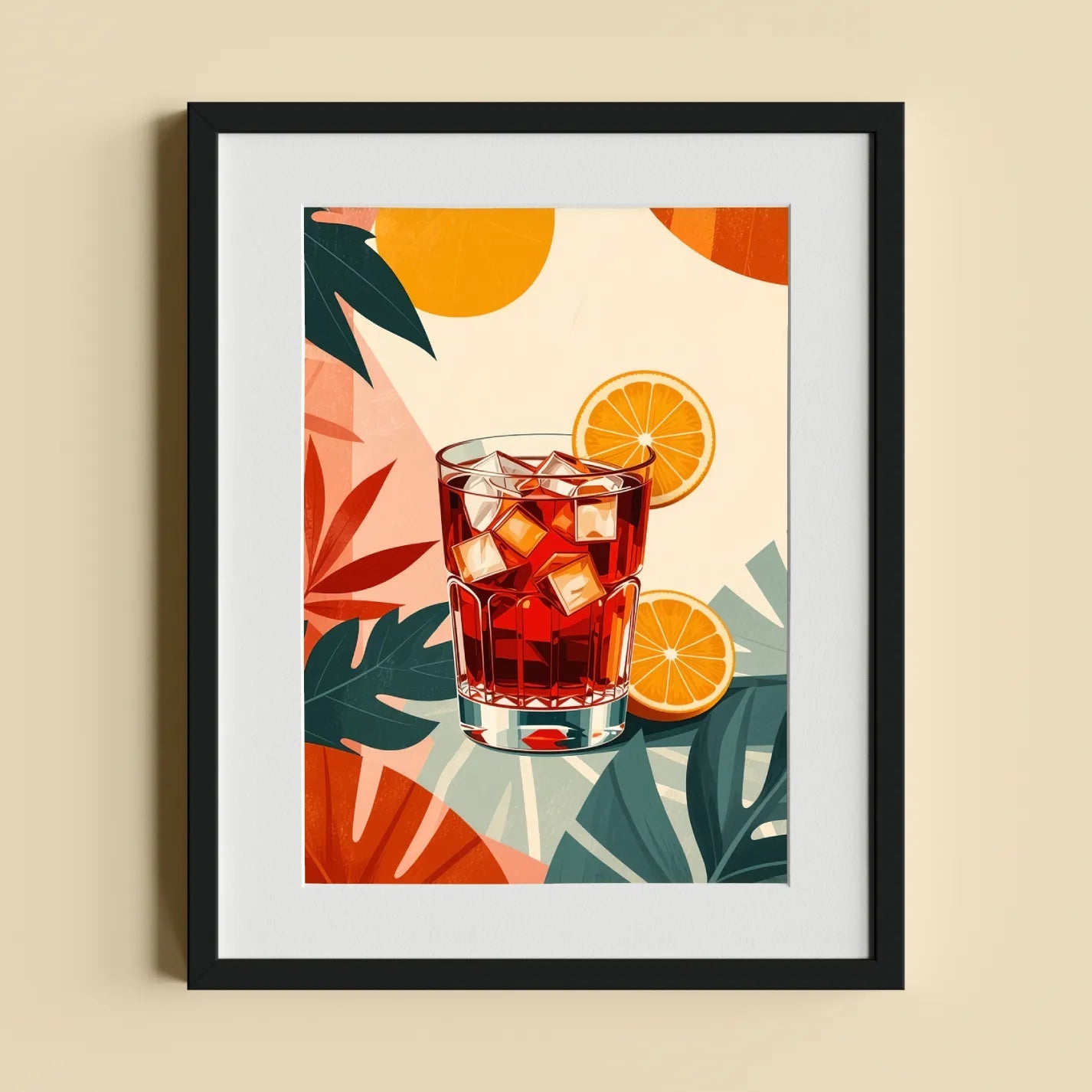 Negroni Cocktail with Tropical Vibes - heyvidashop