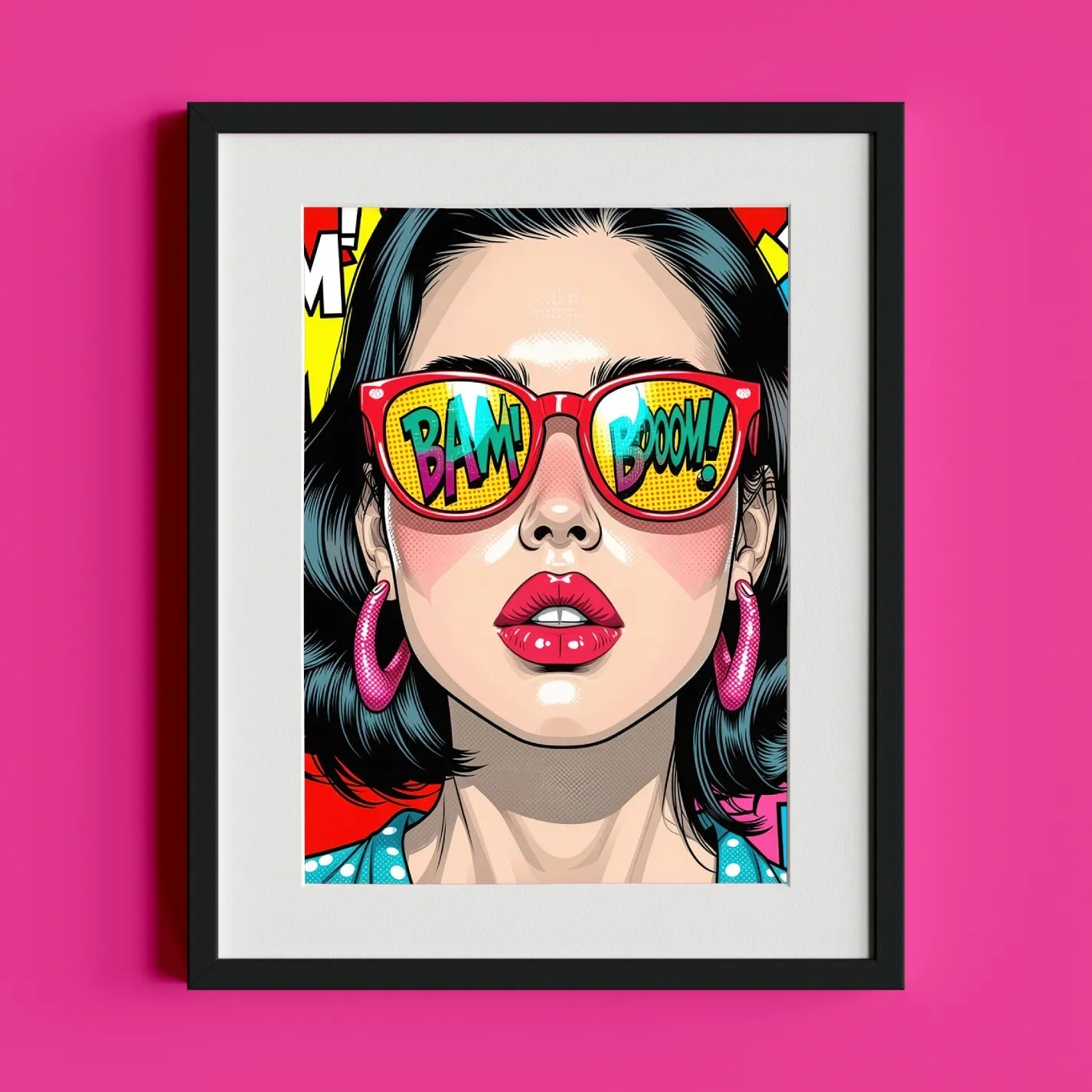 Pop Art Woman with Sunglasses - heyvidashop