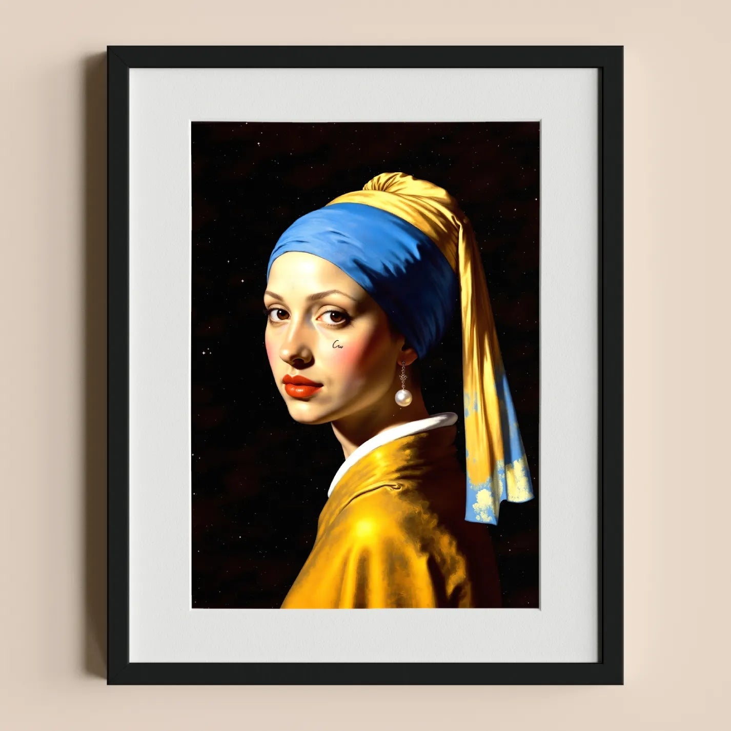 Rebellious Vermeer Art Poster - heyvidashop