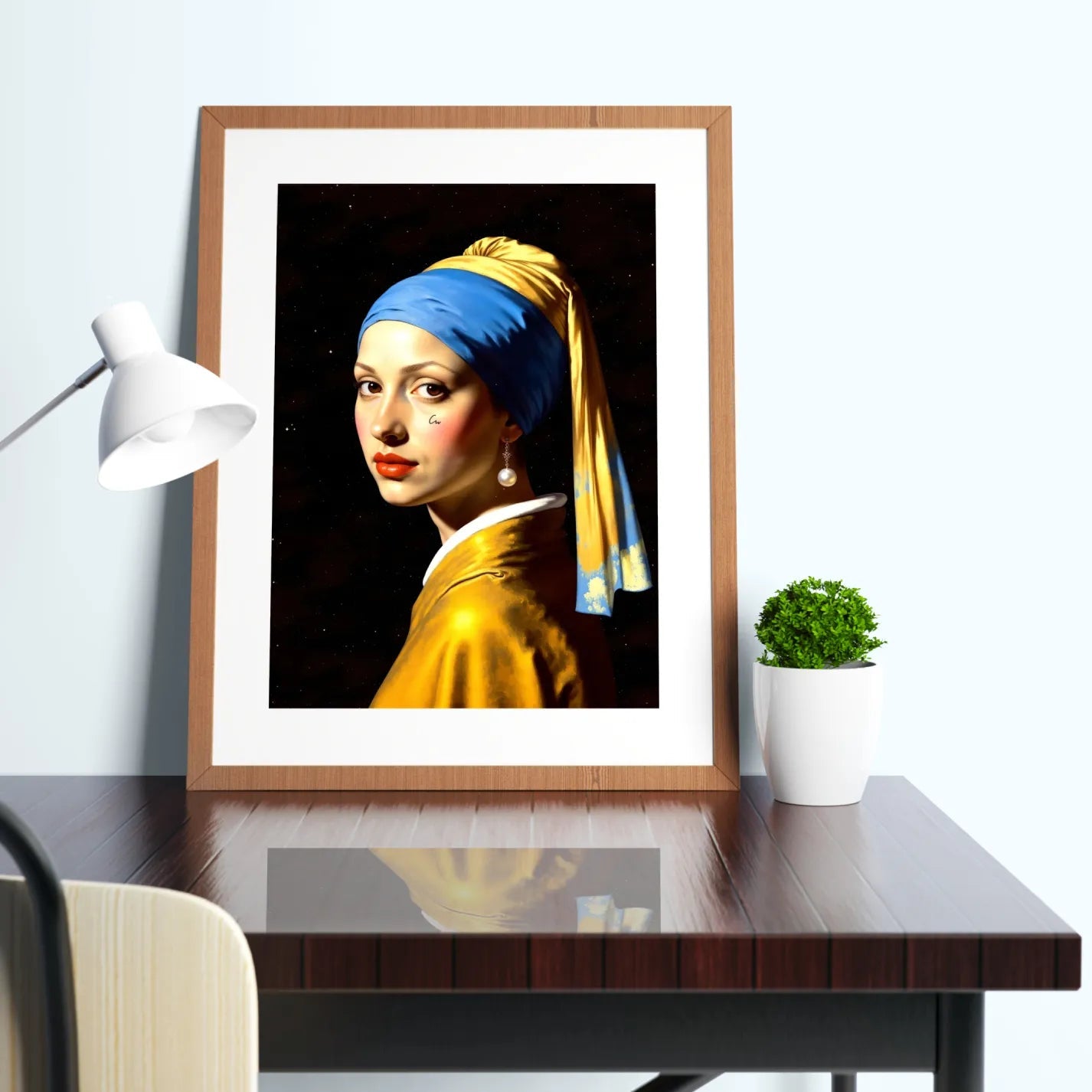 Rebellious Vermeer Art Poster - heyvidashop