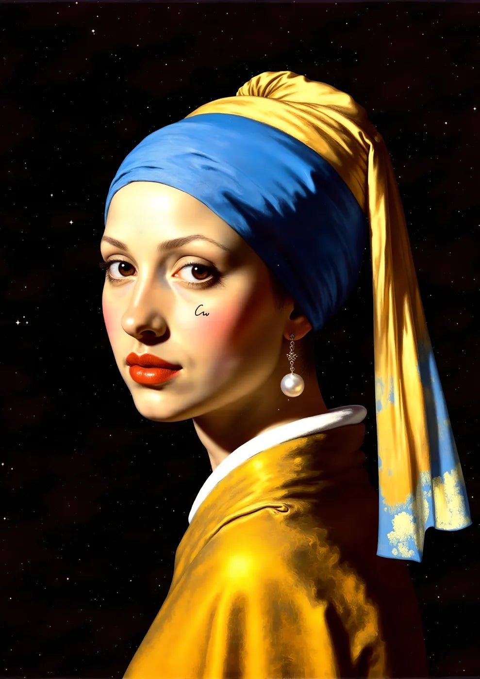 Rebellious Vermeer Art Poster - heyvidashop