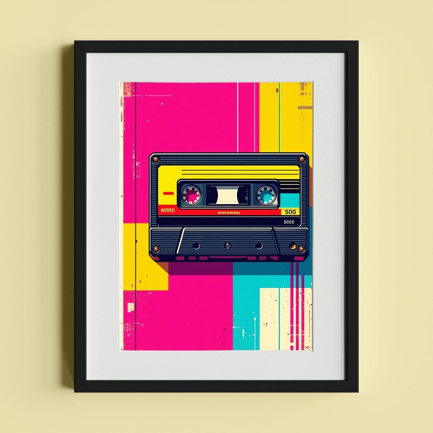 Retro Cassette Tape Pop Art - heyvidashop