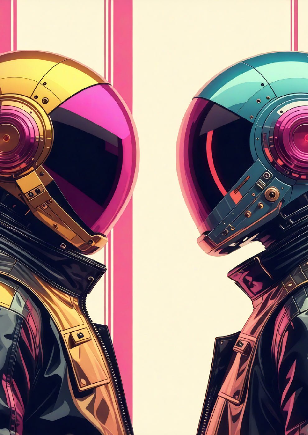 Retro Futuristic Helmet Design - heyvidashop