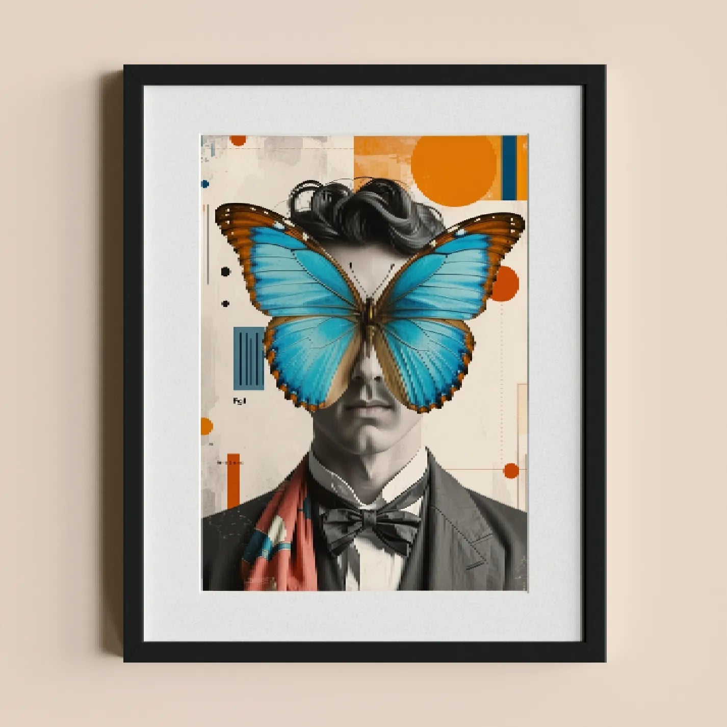 Surreal Portrait with Butterfly Mask - heyvidashop