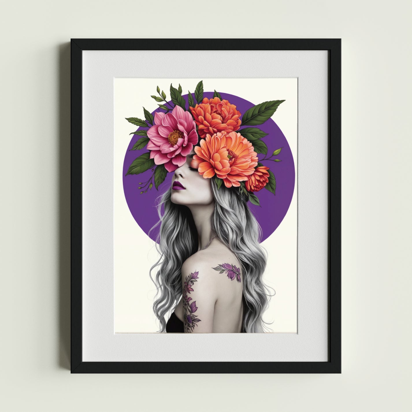 Woman with Floral Crown - heyvidashop