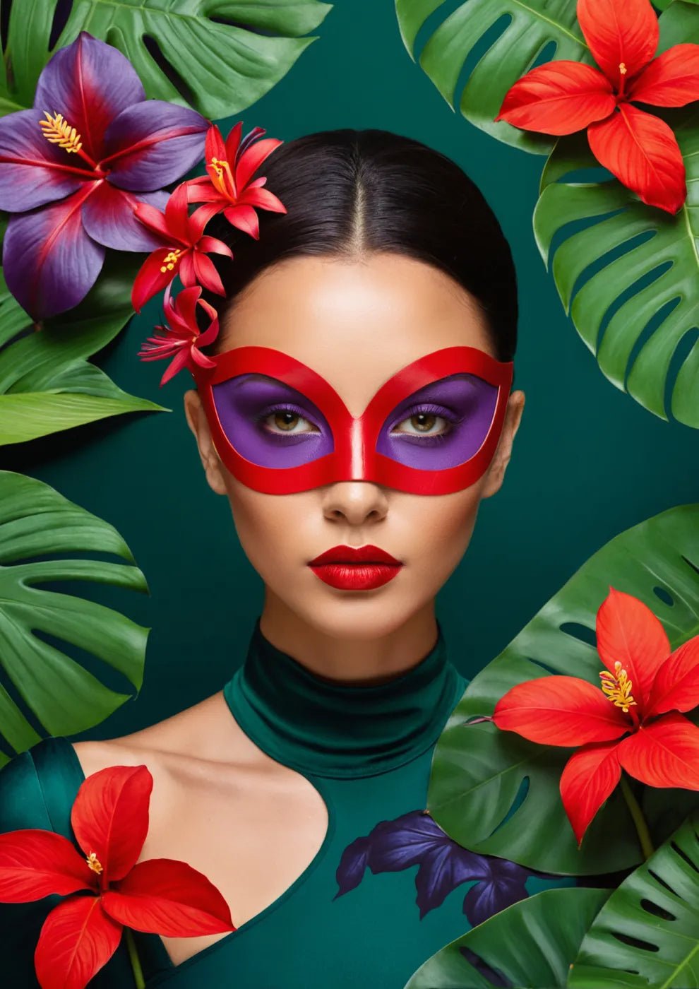 Woman with Tropical Colors - heyvidashop