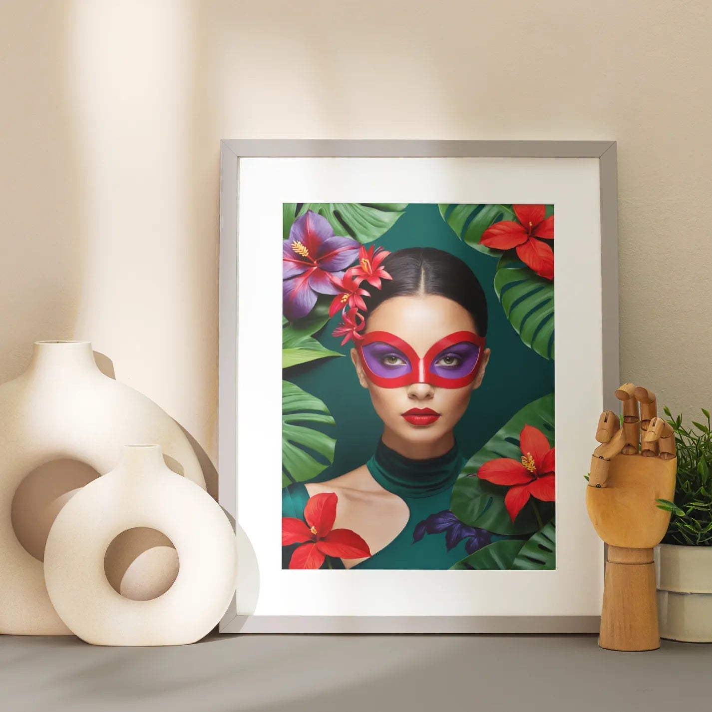 Woman with Tropical Colors - heyvidashop