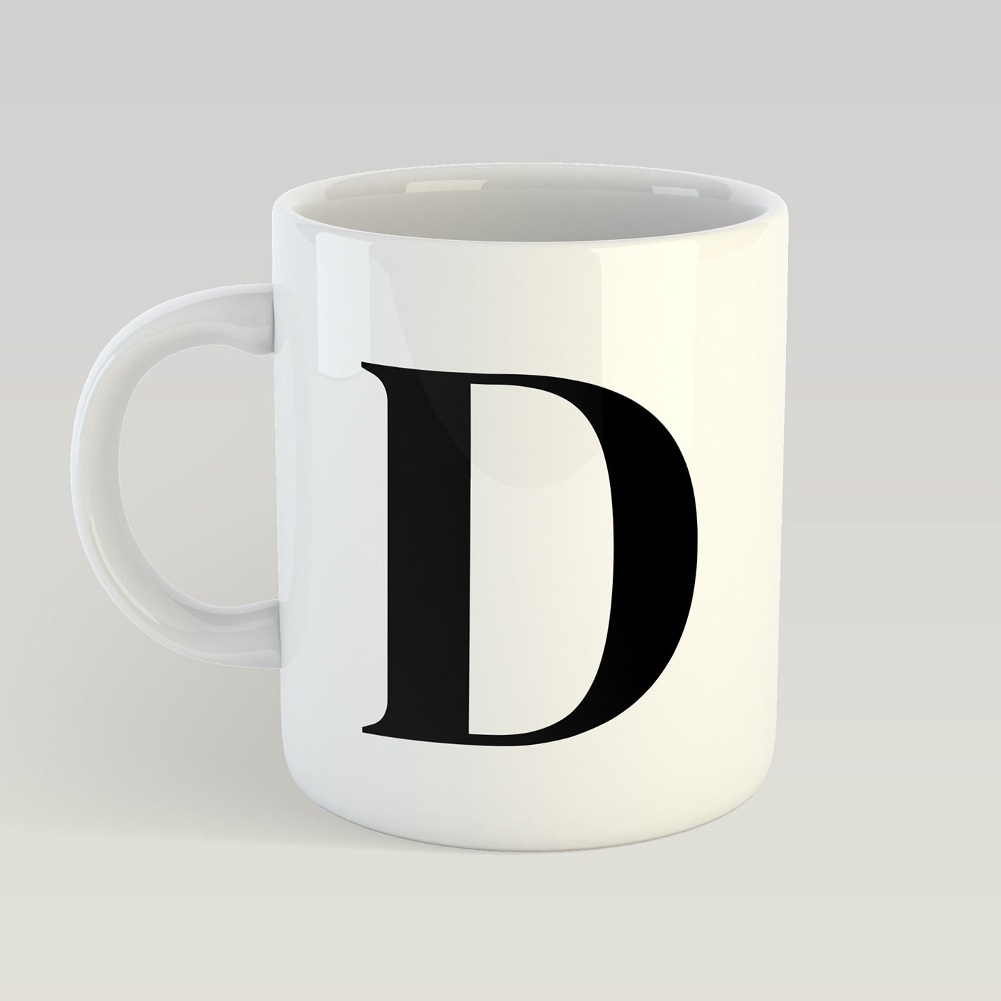 Mug Letter "D" - heyvidashop