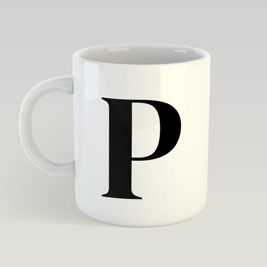 Mug Letter "P" - heyvidashop