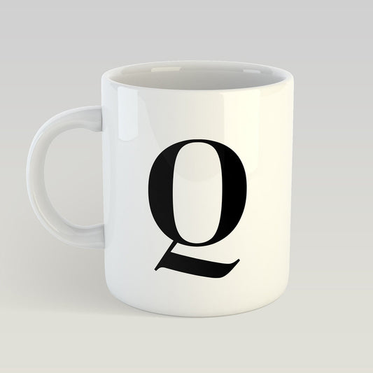 Mug Letter "Q" - heyvidashop