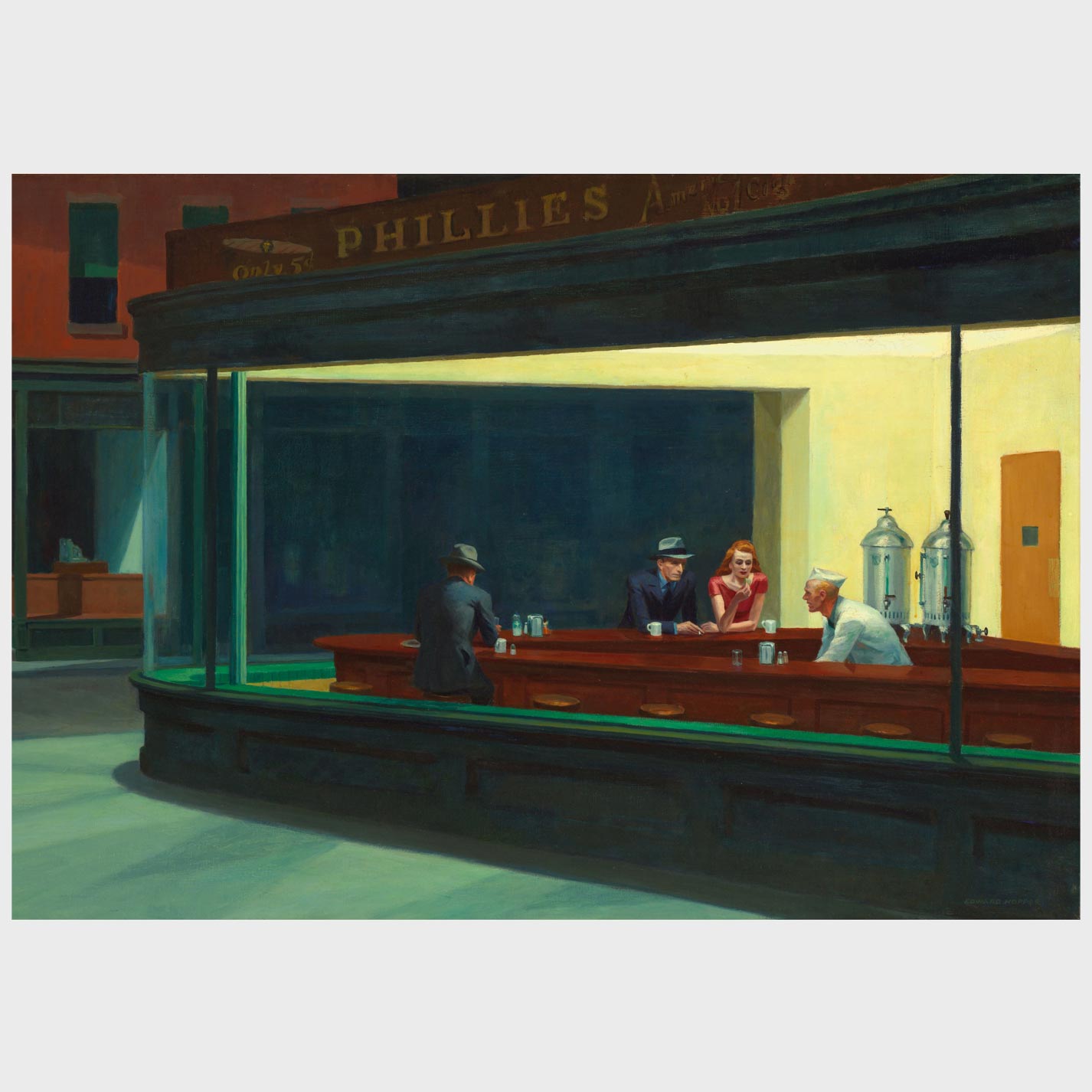 Nighthawks (1942) Oil Painting by Edward Hopper - heyvidashop