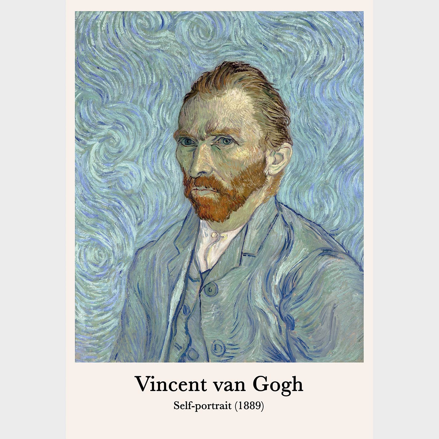 Vincent van Gogh's Self-portrait (1889) - heyvidashop