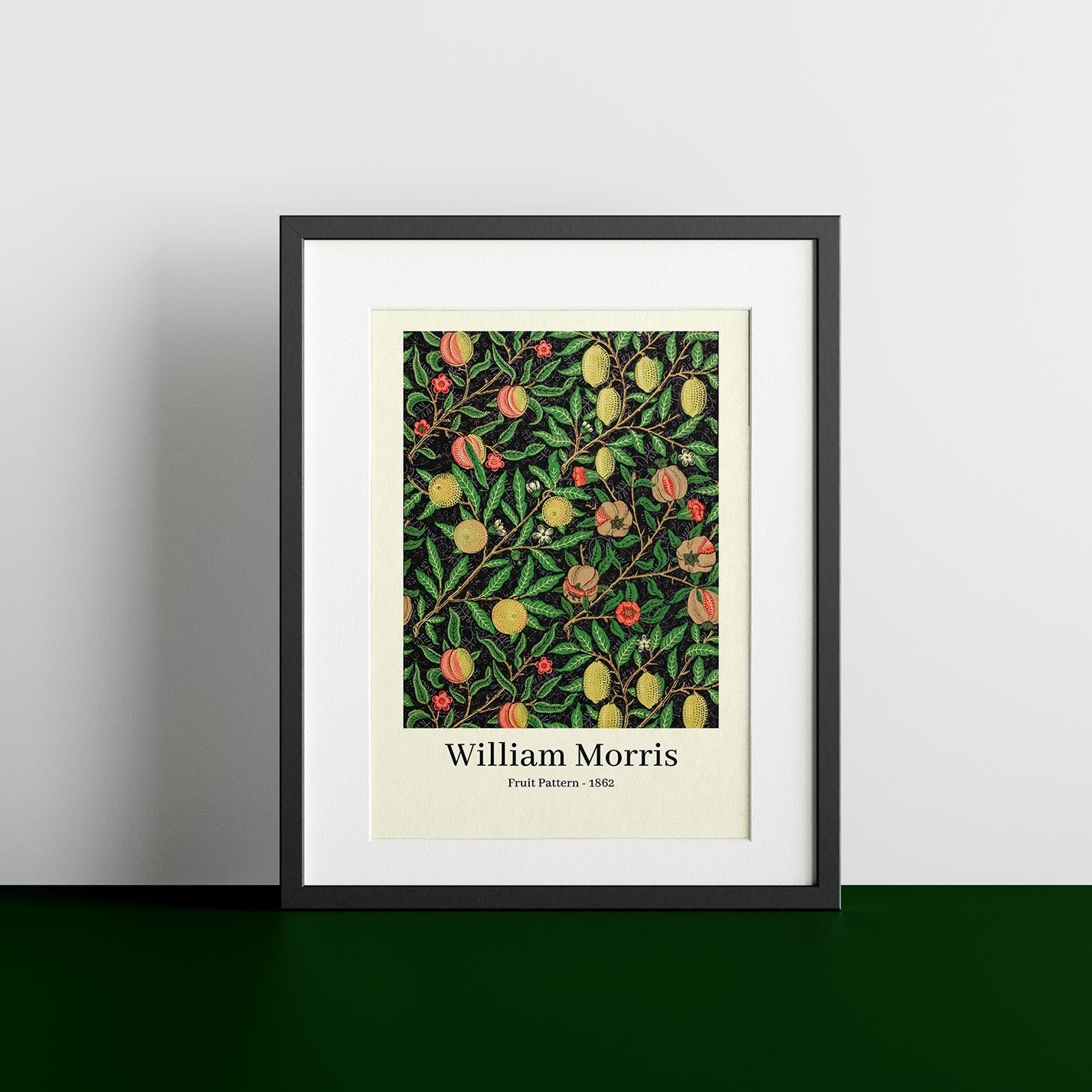 William Morris's Fruit pattern (1862) wallpaper poster - heyvidashop